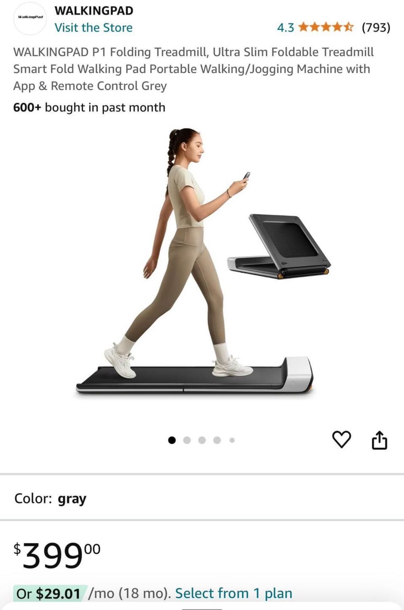 Walkingpad P1 Folding Treadmill