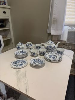 Blue Danube Blue Onion pattern Tea Set