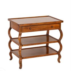 BAKER MILLING ROAD French Country Walnut Tiered Side Table