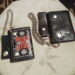 New Leather Biker Wallets