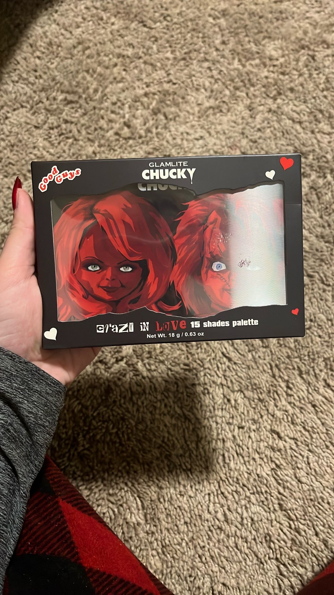 Unopened Chucky crazy in love 15 shades pallet