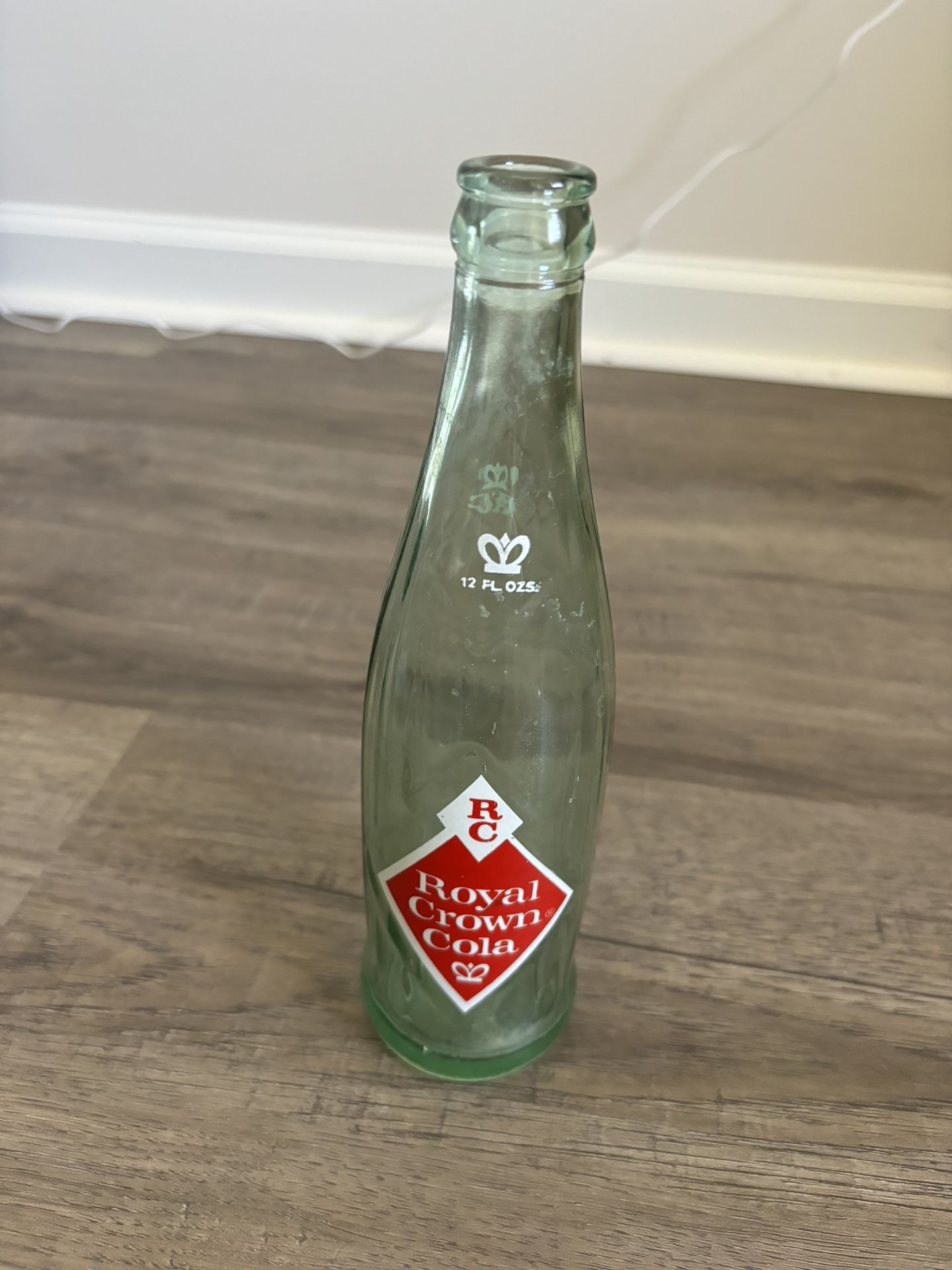 Rare Vintage Antique Soda Pop Glass Bottle RC Cola Royal Crown One Pint—1960–65 Years Old