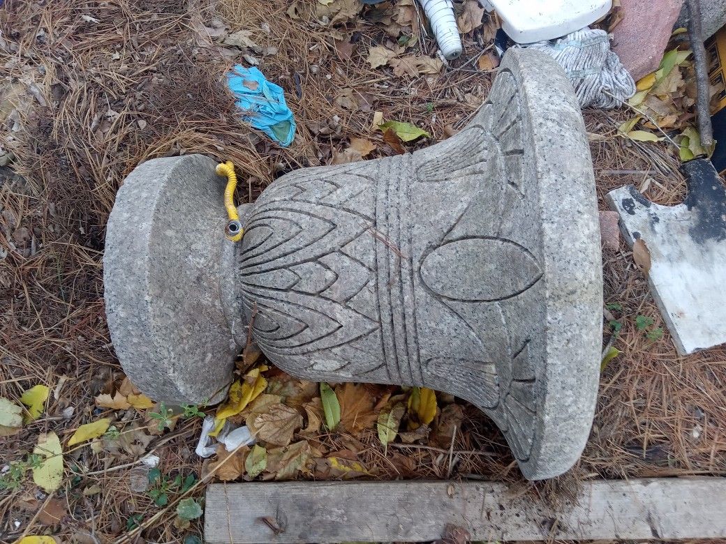 Antique Handcarved Granite Planters 23x22