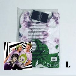 Loungefly Beetlejuice & Lydia Deetz Tie-Dye T-Shirt Unisex Size L