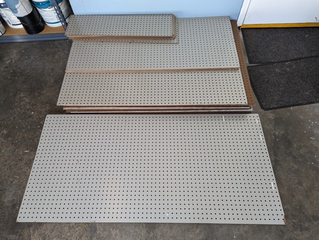 Lot Of Various Sizes Peg Board