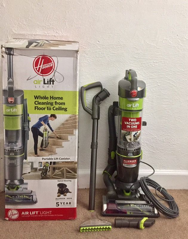 Hoover   Air Lift Light Bagless Upright Vacuum and Canister Vacuum Cleaner Combo