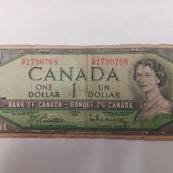 Billete De 1 Dolar De CANADA 