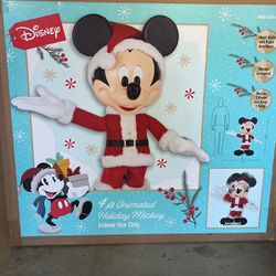 4 Ft. Animated Holiday Mickey Mouse Home Depot 