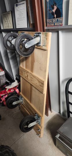 Nice heavy duty commercial cart wood plus steel new only $139
