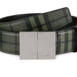 Olympia Military Green Burberry Belt