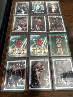 NBA Topps Chrome Basketball Card Lot of 12