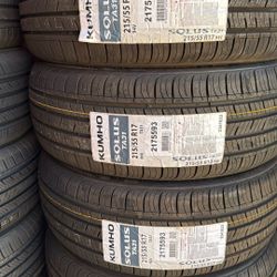 215/55/17 Kumho Tires 🛞