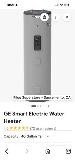 GE Smart Electric Water Heater 40 Gallon