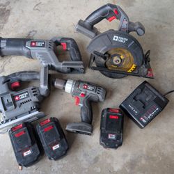 Porter Cable Cordless Tool Set