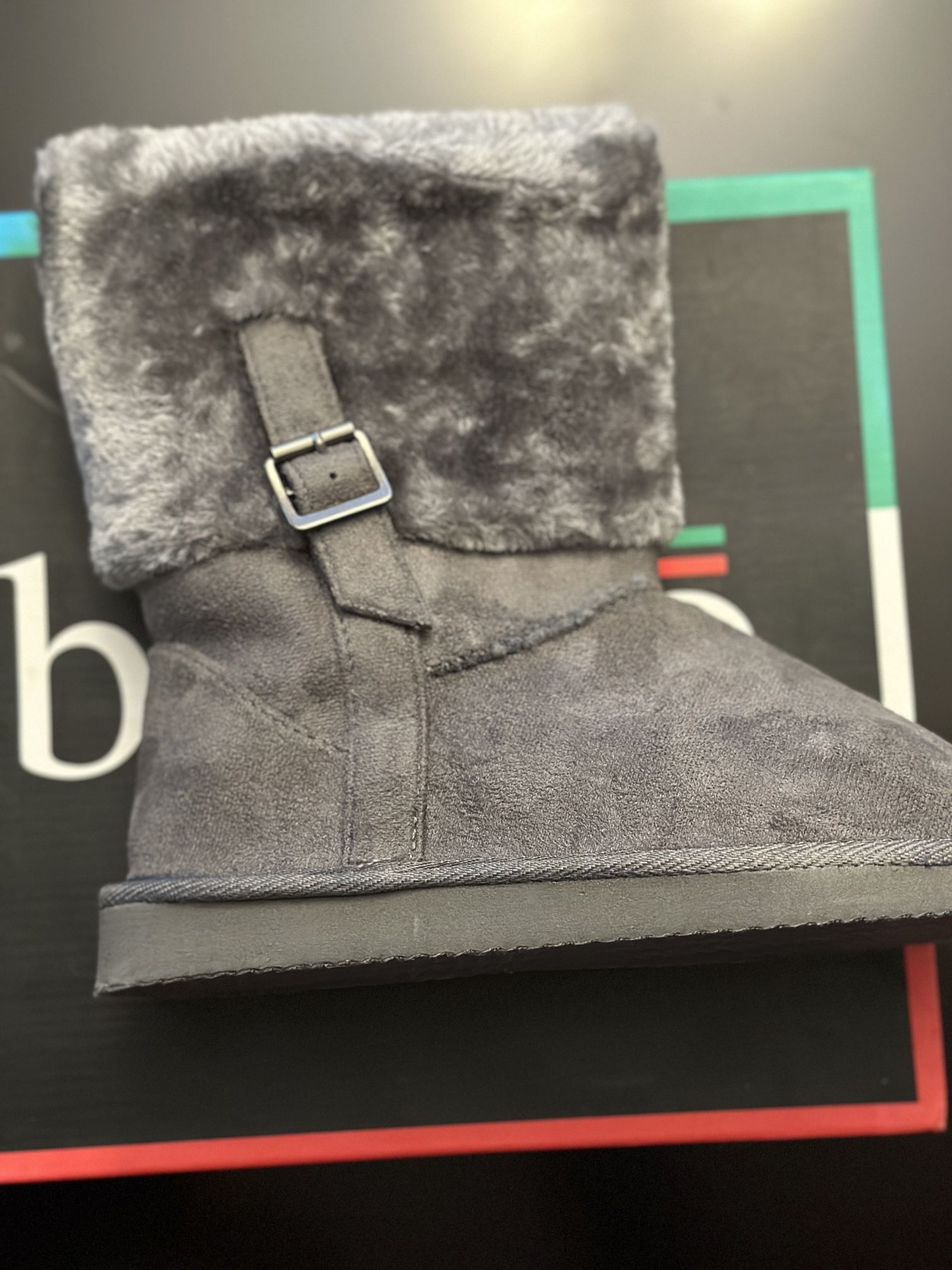 Faux Fur Shearling Style Boots 
