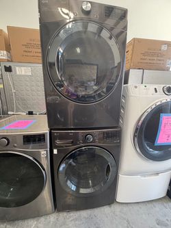 LG ThinQ Stackable Washer and Dryer Set