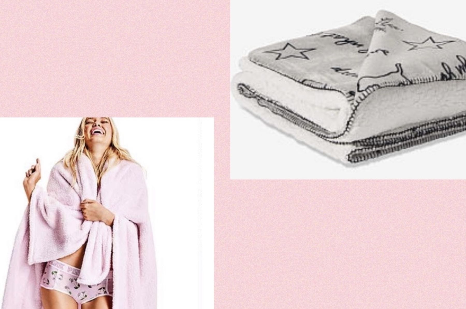 Victoria’s Secret Pink Blanket Lot,New