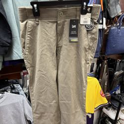 LEE NEW BREEN SLIM FIT ACTIVE STRETCH OLIVE GREEN PANTS – MEN’S SIZE 28×30