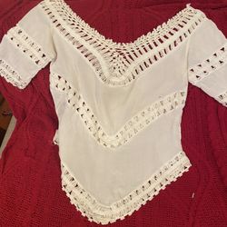 Beach Crochet Tunic Size S-M Pre-owned 