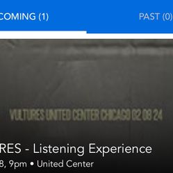 KANYE VULTURES LISTENING PARTY 2 TICKETS