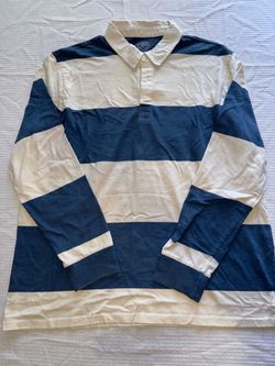 St. John's Bay Rugby Stripe Long Sleeve Polo