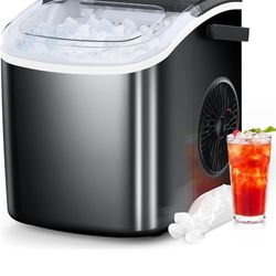 Brand New Countertop Ice Maker – 26.5 lbs/24H – Fast Ice Machine – Black – $60 Retail