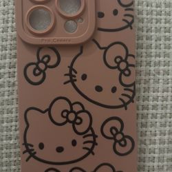 iPhone 15 And 16 Pro Phone Case Hello Kitty