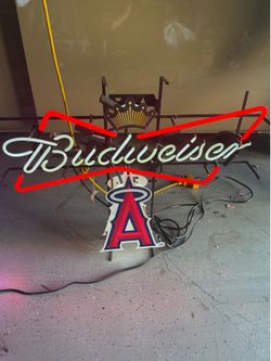 Budweiser Angels neon light Baseball