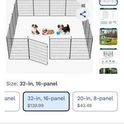 DOG PEN,  Animal Enclosures 40.00 Per Set  3ft High, 16 Feet Long Free To Animal Rescues, 