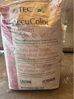 BRAND NEW PREMIUM SANDED GROUT 25 LBS