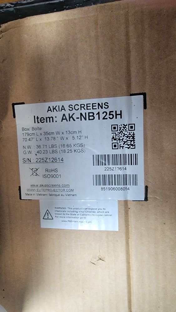 120" Fixed Projector Screen