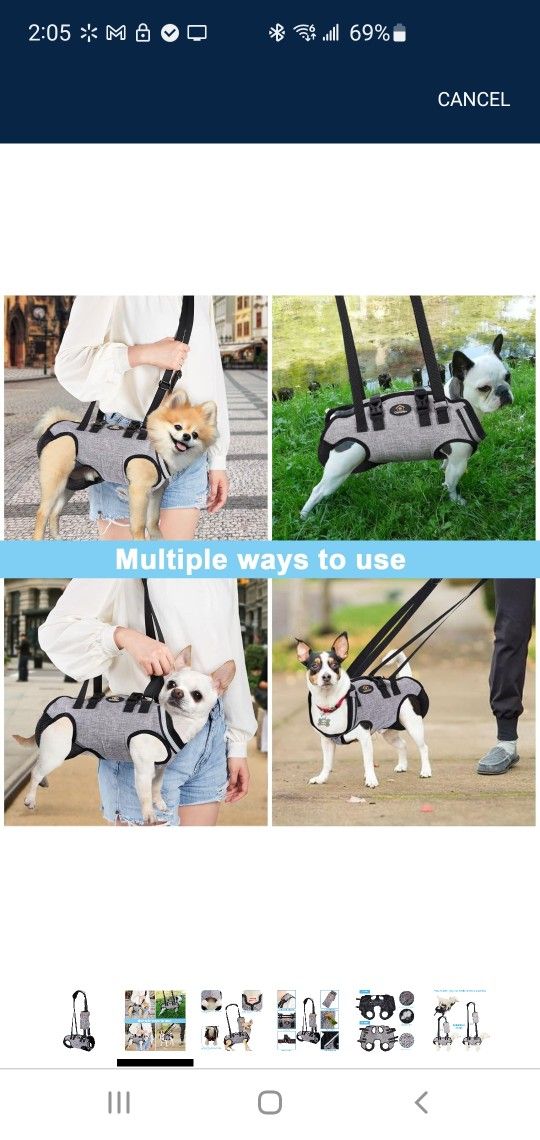Dog Or Cat Animal Carry Harness