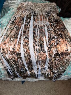 Brown & white Summer dress size 4x