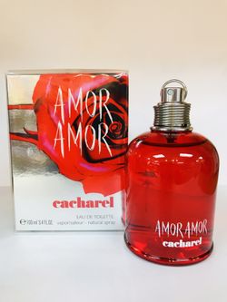 100 % authentic AMOR AMOR BY CACHAREL PERFUME FOR WOMEN 3.4oz (100ml). Original brand new in the box