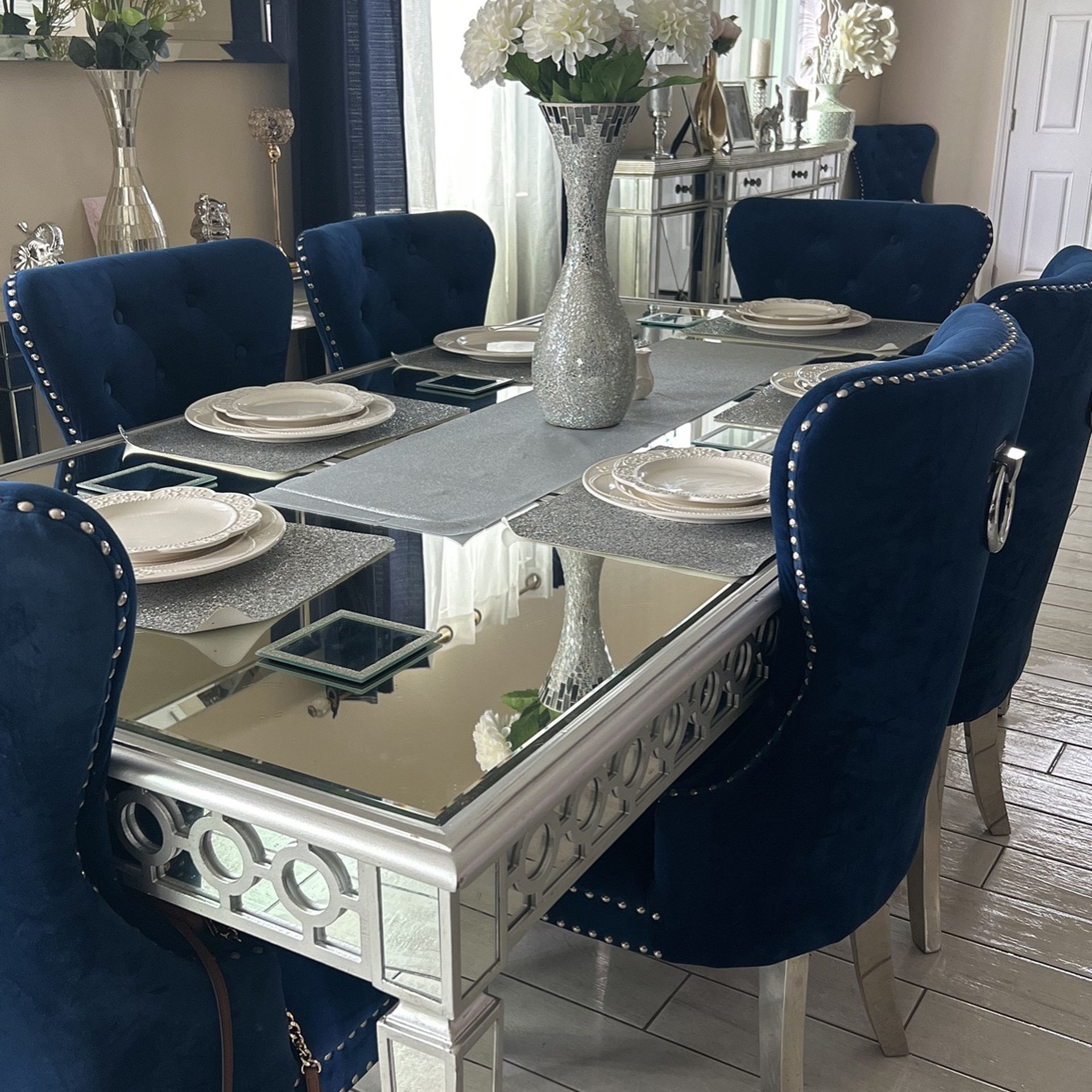 Mirrored Table Only No Chair’s