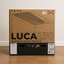 TRYX LUCA L70 White Mid-Tower ATX PC Case - New Open Box - Tempered Glass