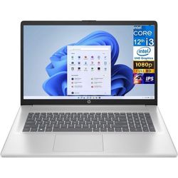 HP 17 17.3" FHD + Business Laptop Computer, Intel Core i3-1215U, 8GB RAM, 512GB SSD, $399.99