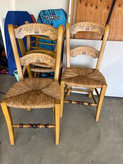4 vintage dining chairs