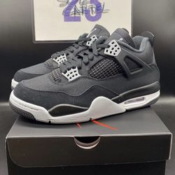 Jordan 4 Black Canvas (READ DESCRIPTION)
