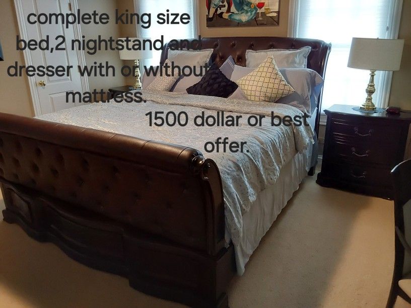 Complete King Size Bedroom Set