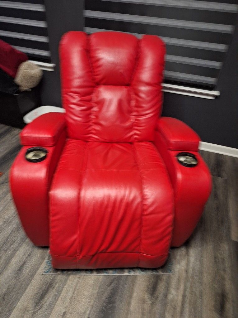 Red Leather Couch