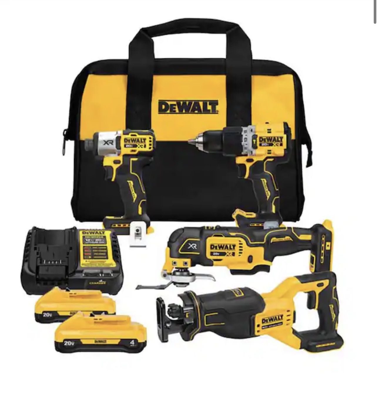 🔥🔥Brand New Dewalt Brushless 4-Tool Combo Kit