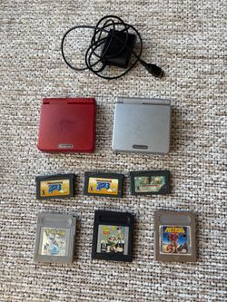 Gameboy Advance SP with games