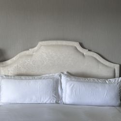 Upholstered Cal King, Headboard & Upholstered Rails