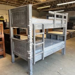New Twin Bunk Bed With Mattress 
