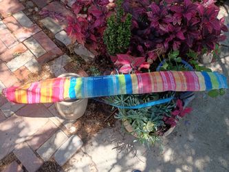 Multicolored beach umbrella