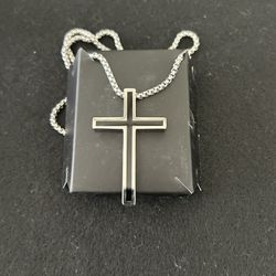 Sterling Silver Chain And Cross- Avon