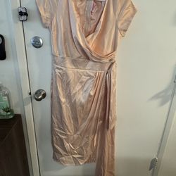 Unique vintage Peach Dress Cocktail