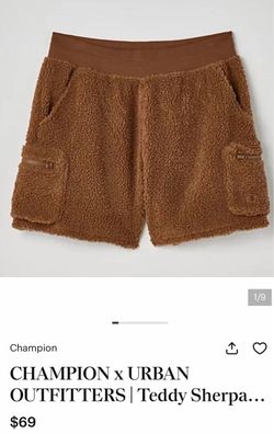 Champion x Urban Outfitters Teddy Sherpa Shorts