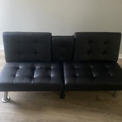 Leather Futon Convertible 